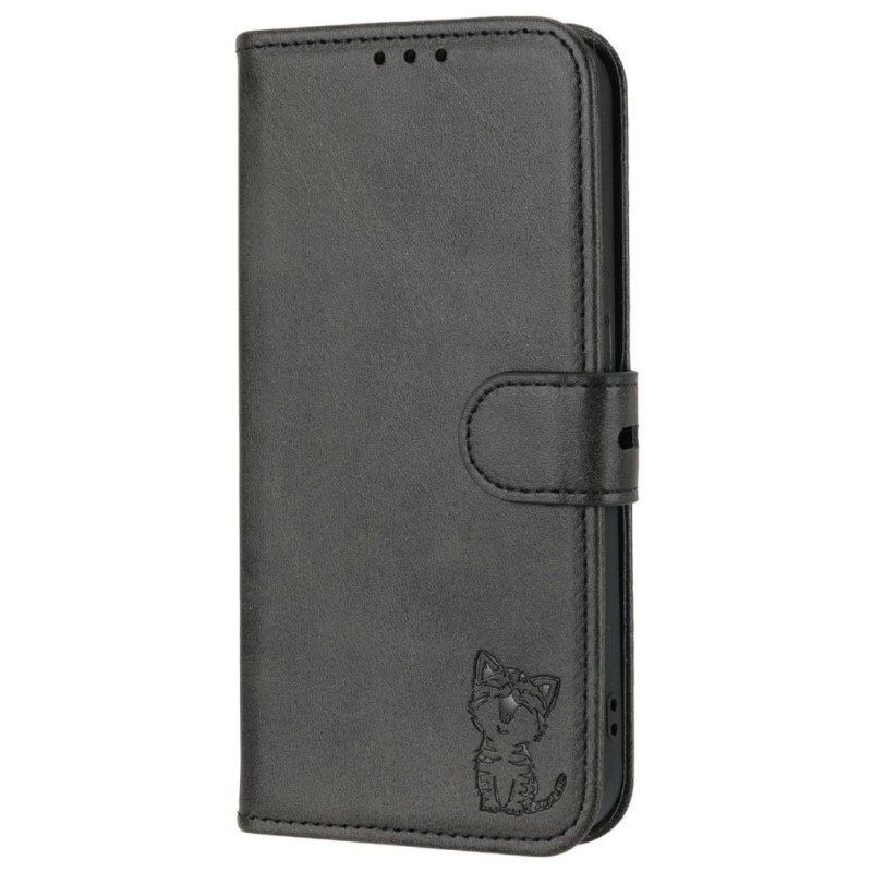 Etui Folio do iPhone 14 Plus Kotek