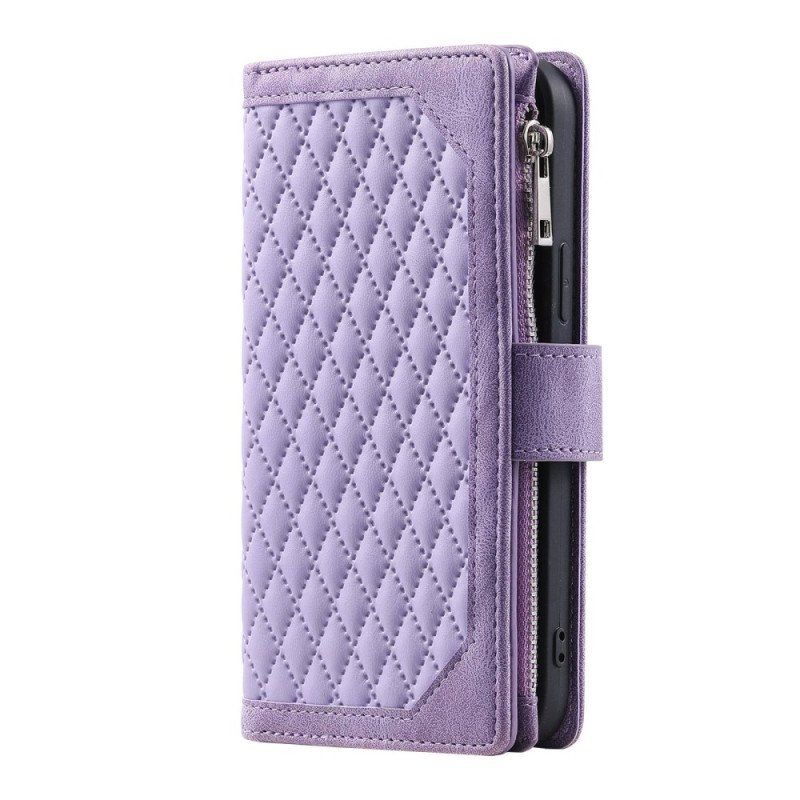 Etui Folio do iPhone 14 Plus Pikowany Styl