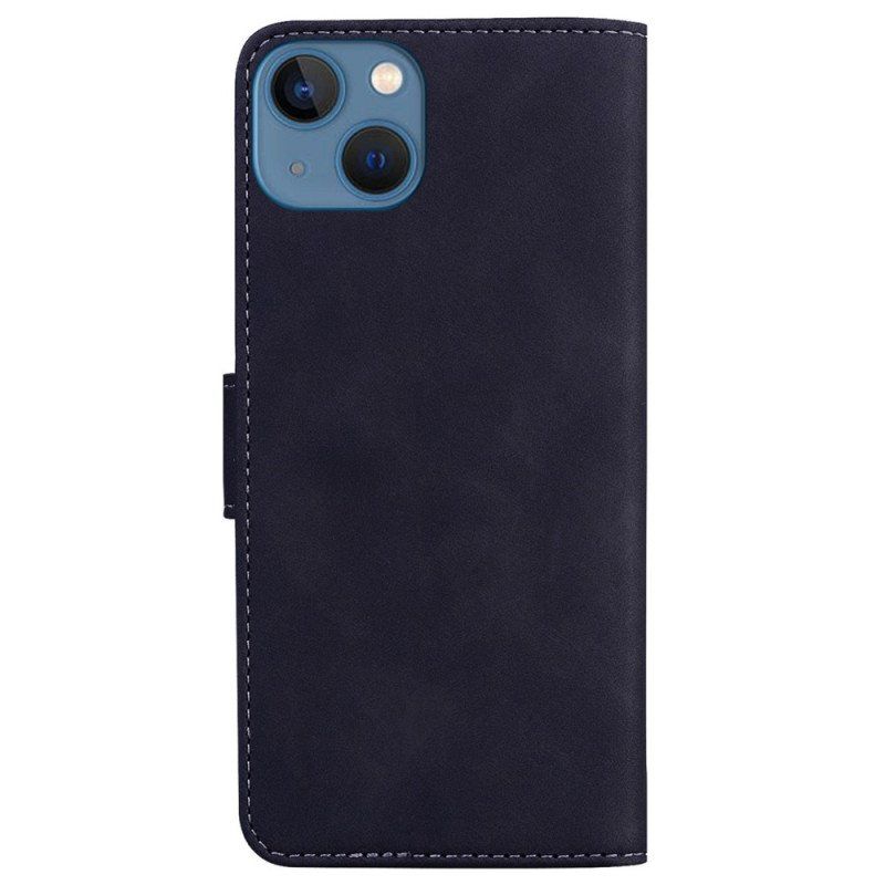 Etui Folio do iPhone 14 Plus Stylowa Skórzana Moda