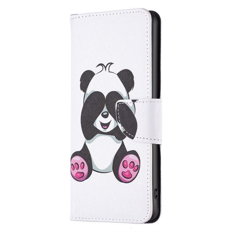 Etui Folio do iPhone 14 Plus Zabawa Pandami