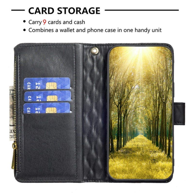 Etui Folio do iPhone 14 Pro Kolorystyka Binfen Pikowana