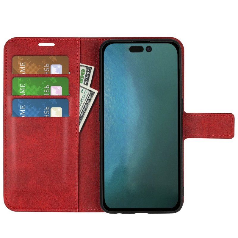 Etui Folio do iPhone 14 Pro Max Finezyjne Szwy