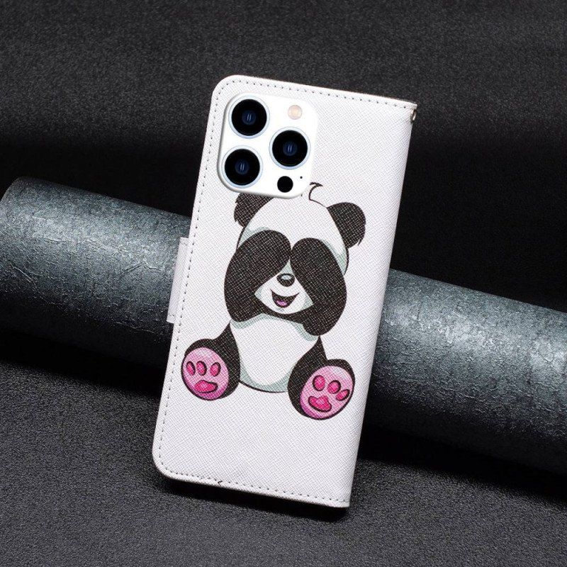 Etui Folio do iPhone 14 Pro Panda