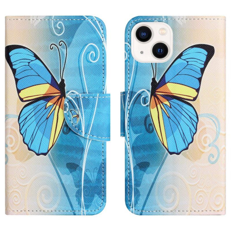 Etui Folio do iPhone 15 Motyle