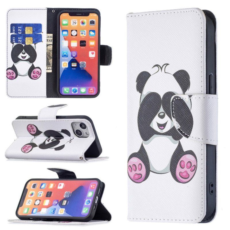 Etui Folio do iPhone 15 Panda