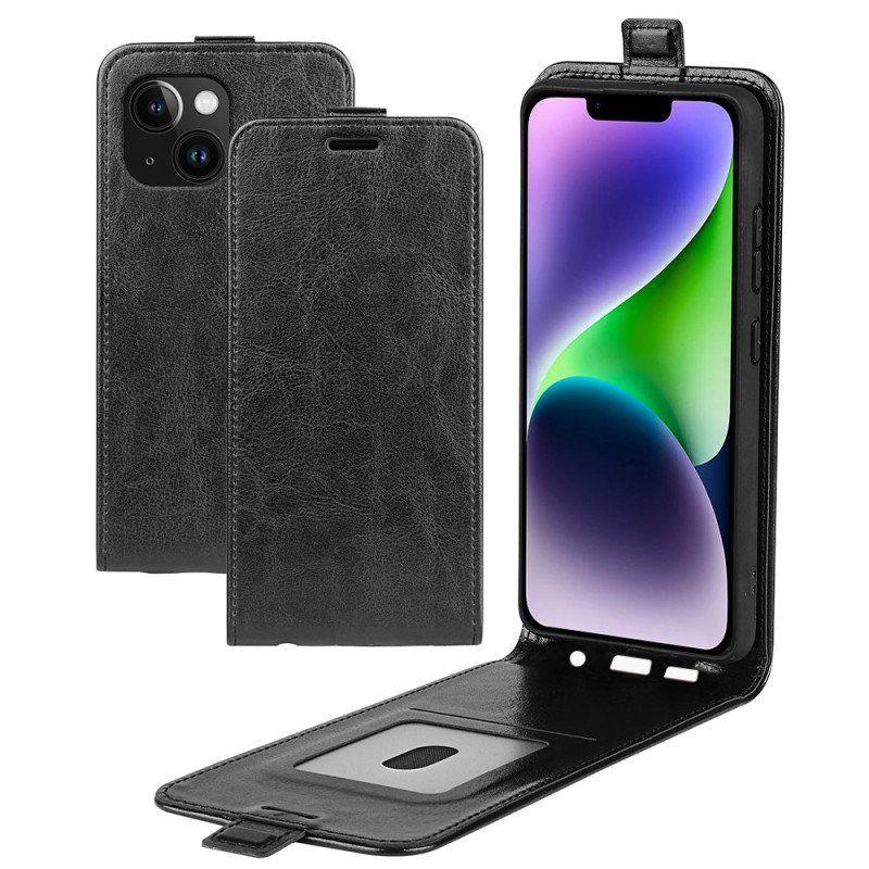 Etui Folio do iPhone 15 Plus Skórzany Futerał Klapa Pionowa