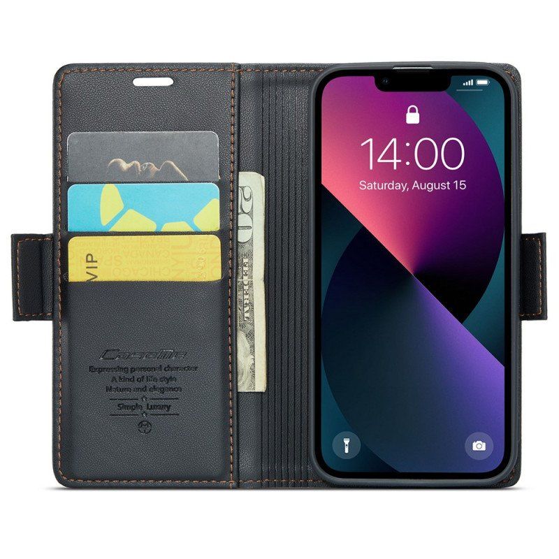 Etui Folio do iPhone 15 Plus Skórzany Styl Caseme