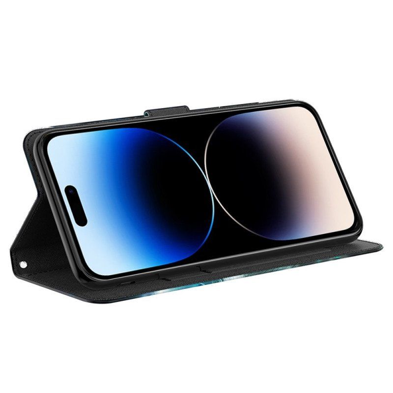 Etui Folio do iPhone 15 Pro Max z Łańcuch Sen Kociaka 3d Z Paskiem