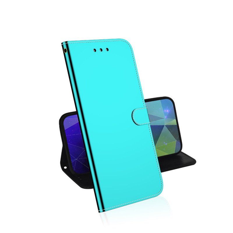 Etui Folio do Moto E40 / E30 / E20 Osłona Lusterka Ze Sztucznej Skóry