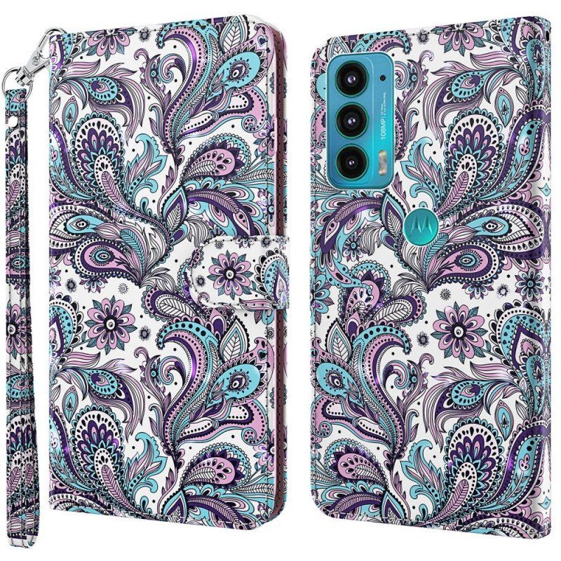 Etui Folio do Moto E40 / E30 / E20 Paisley