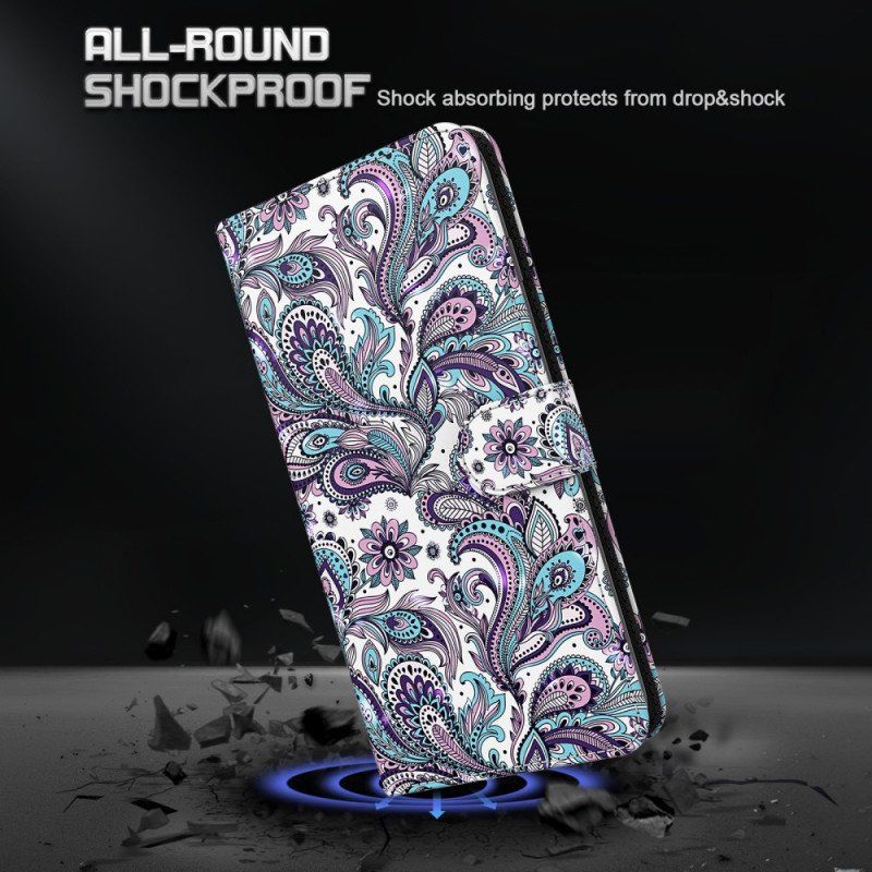 Etui Folio do Moto E40 / E30 / E20 Paisley