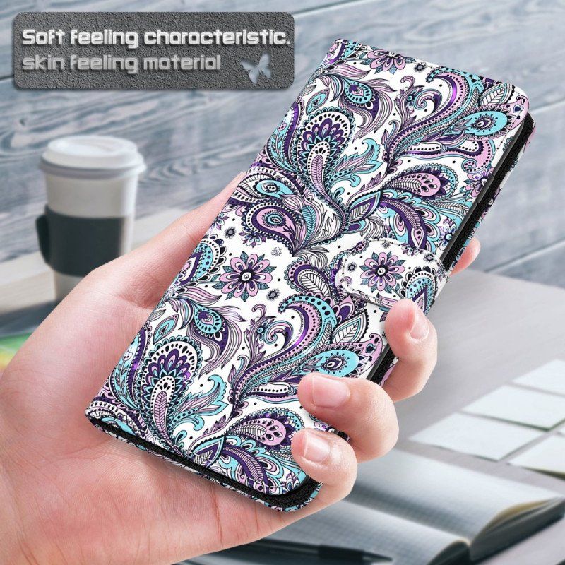 Etui Folio do Moto E40 / E30 / E20 Paisley