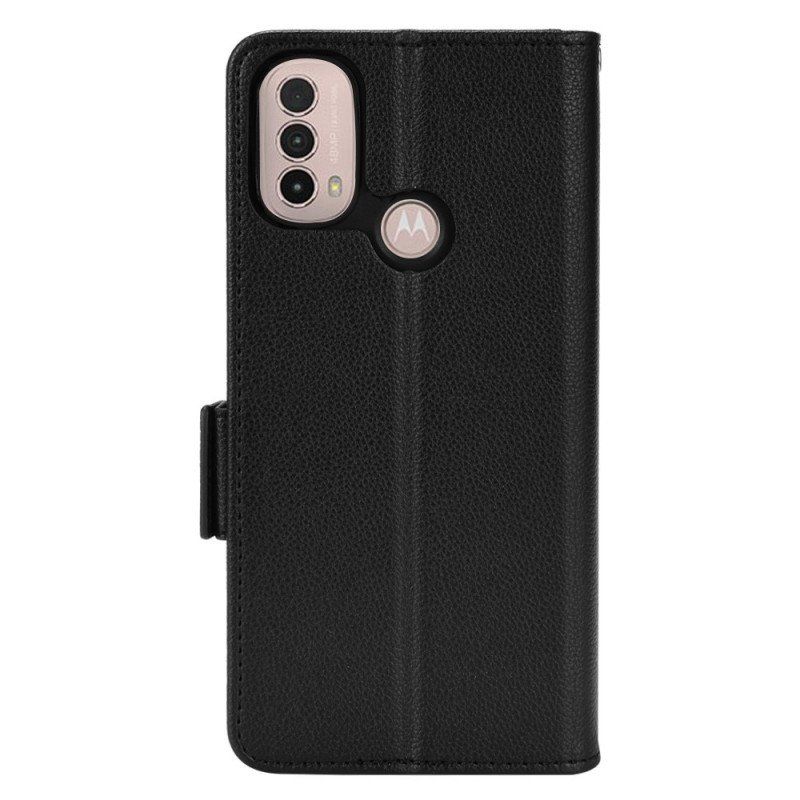 Etui Folio do Moto E40 / E30 / E20 Skórzany Futerał Flap Double Nowe Kolory