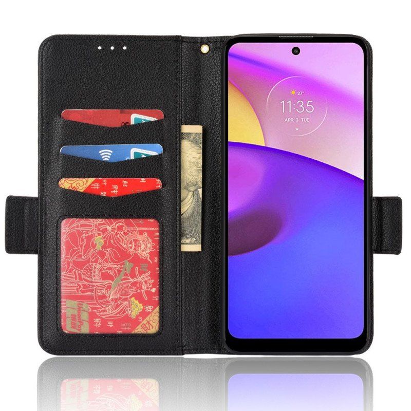 Etui Folio do Moto E40 / E30 / E20 Skórzany Futerał Flap Double Nowe Kolory