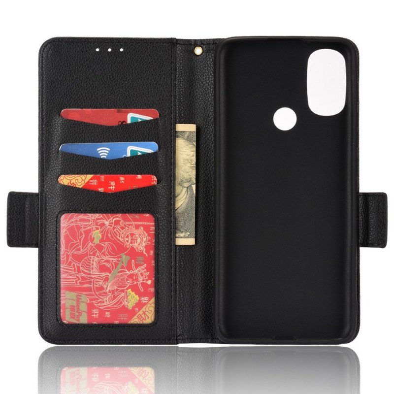 Etui Folio do Moto E40 / E30 / E20 Skórzany Futerał Flap Double Nowe Kolory