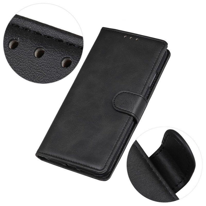 Etui Folio do Moto G71 5G Retro Matowy Efekt Skóry