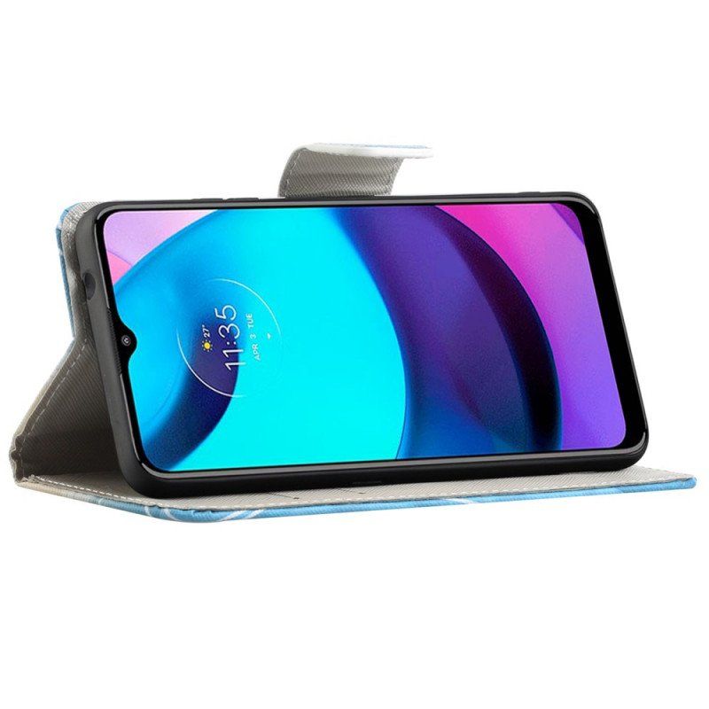 Etui Folio do Moto G71 5G Życie W Londynie