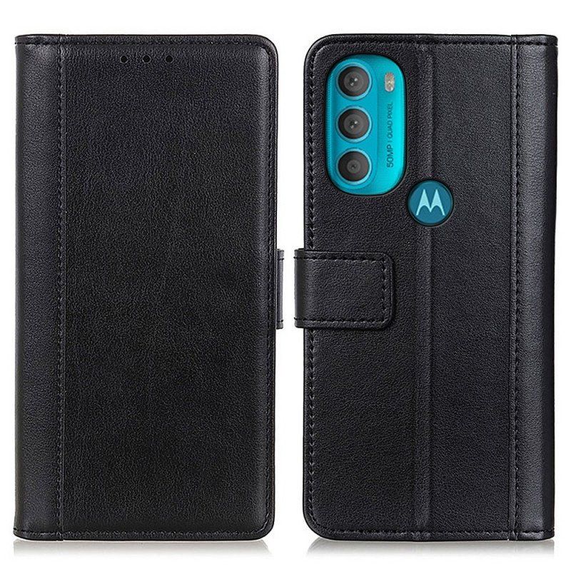 Etui Folio do Moto G71 5G Wersja Kolorowa Z Efektem Skóry