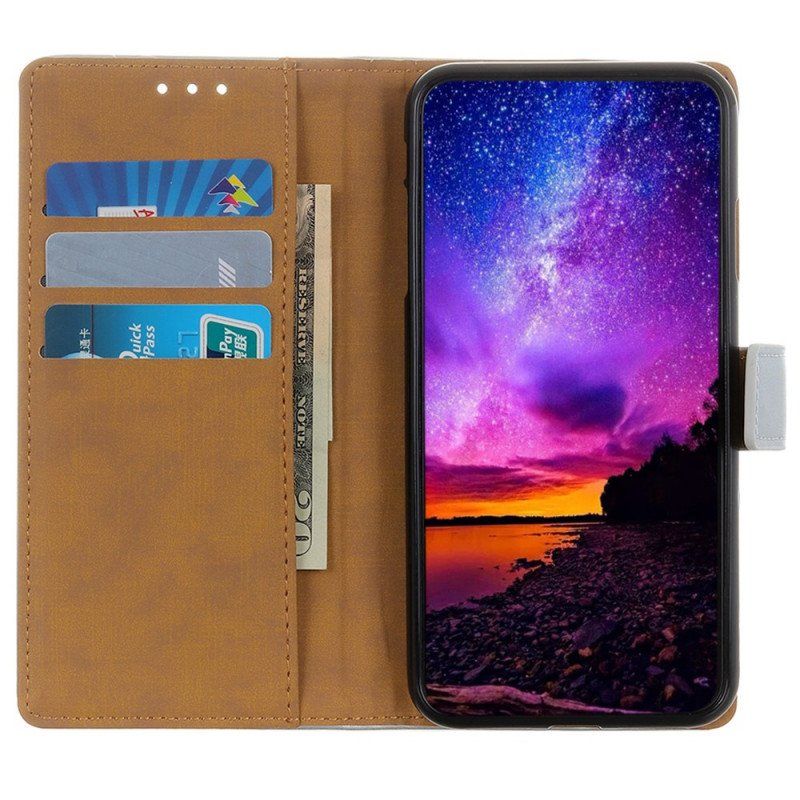 Etui Folio do Moto G71 5G Zwykła Sztuczna Skóra