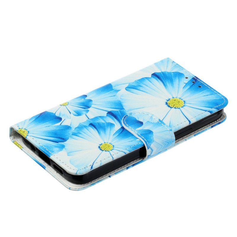 Etui Folio do Moto G73 5G Intensywne Kwiaty