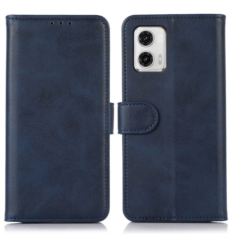 Etui Folio do Moto G73 5G Klasyczny Skórzany Styl