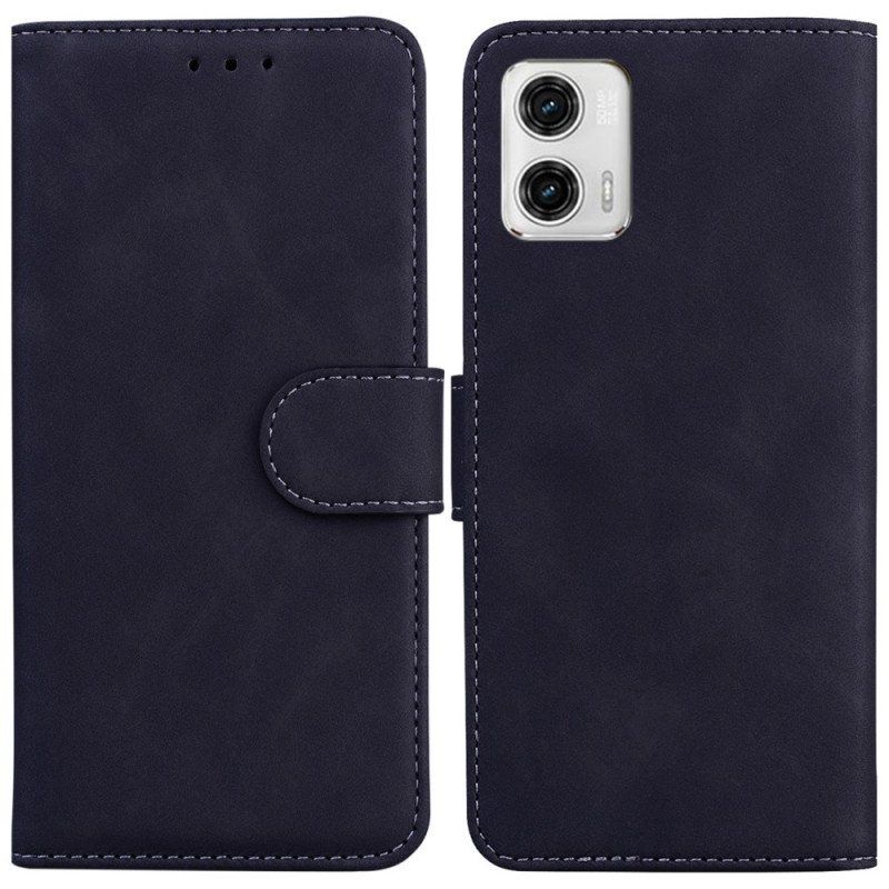 Etui Folio do Moto G73 5G Odsłonięte Szwy