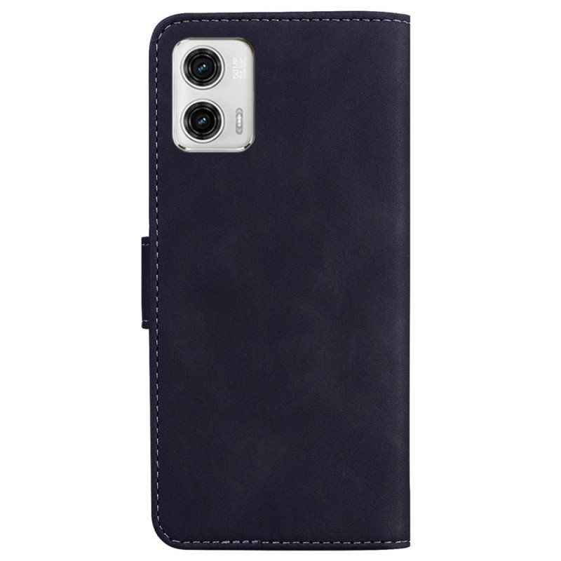 Etui Folio do Moto G73 5G Odsłonięte Szwy