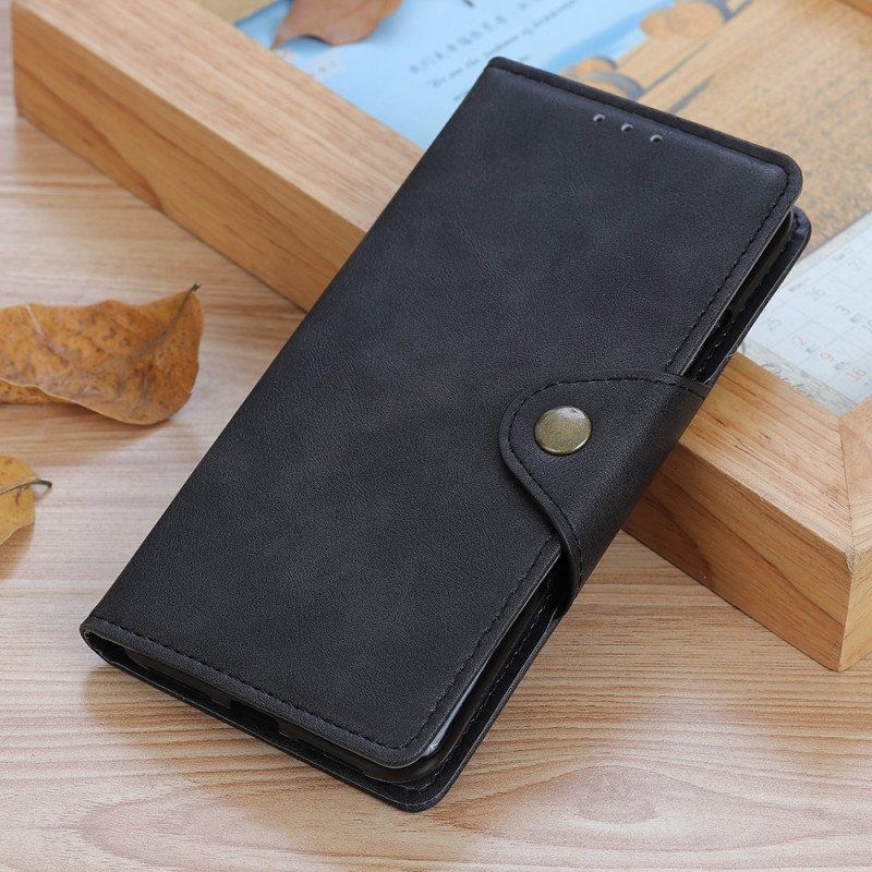 Etui Folio do Moto G73 5G Przycisk Magnetyczny