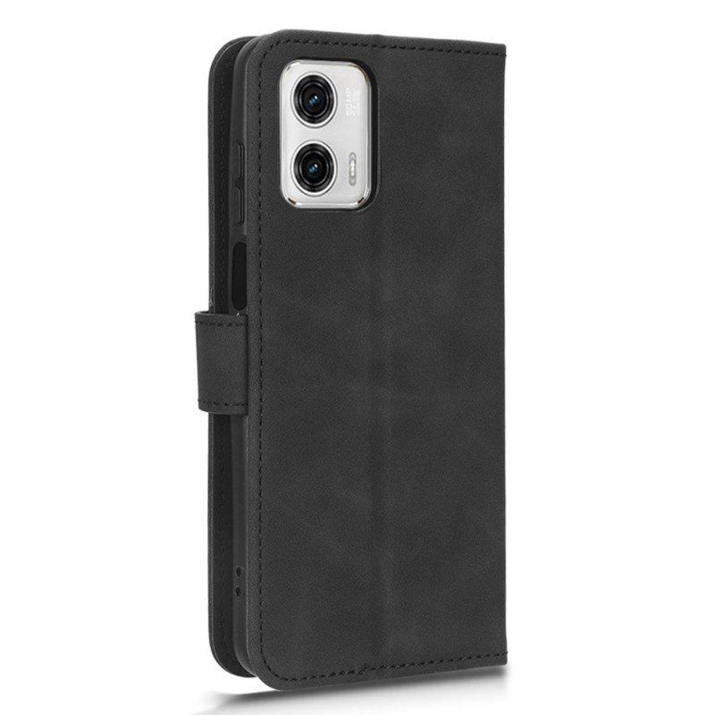 Etui Folio do Moto G73 5G Uczucie Dotyku Skóry