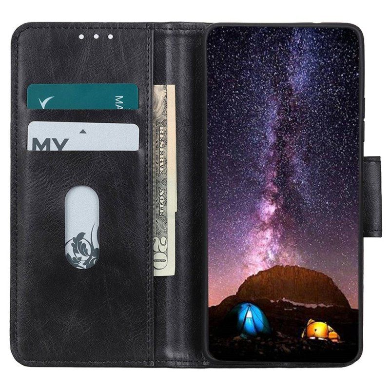 Etui Folio do Motorola Edge 40 Pro Stylowe Skórzane Zapięcie Dwustronne