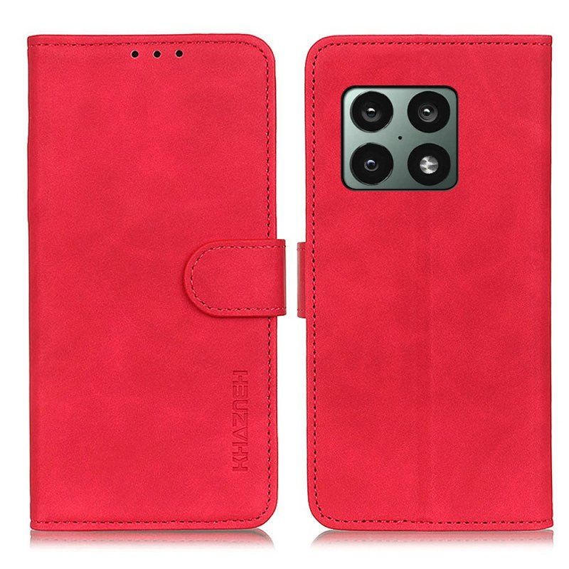 Etui Folio do OnePlus 10 Pro 5G Matowy Efekt Skóry Vintage Khazneh