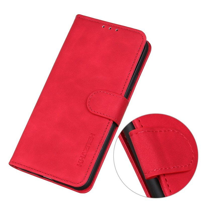 Etui Folio do OnePlus 10 Pro 5G Matowy Efekt Skóry Vintage Khazneh