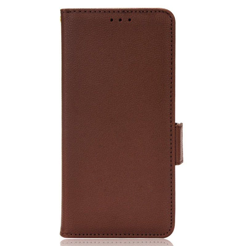 Etui Folio do OnePlus 10 Pro 5G Skórzany Futerał Flap Double Litchi Nowe Kolory