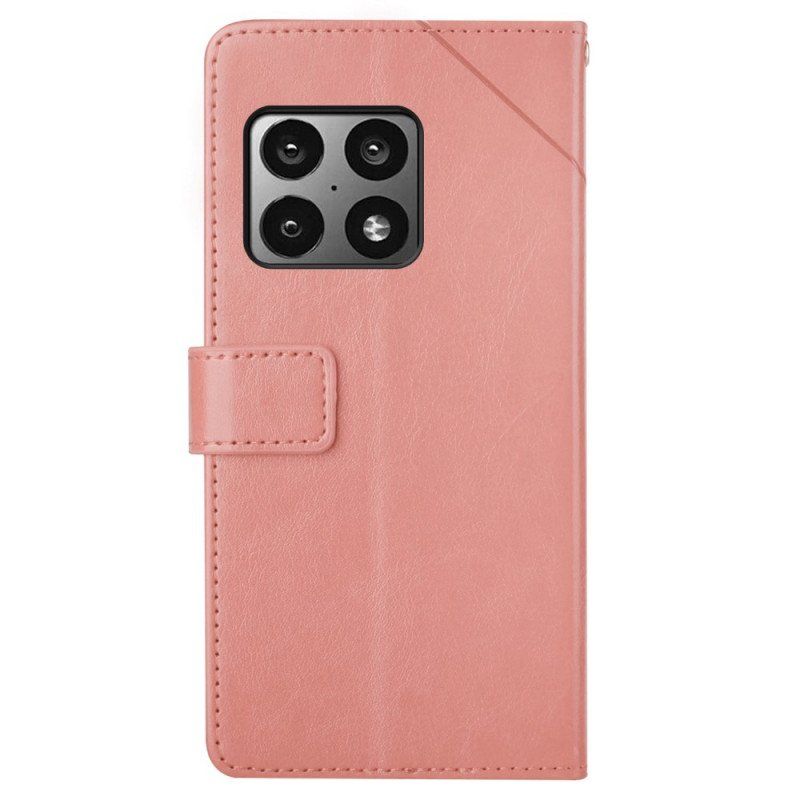 Etui Folio do OnePlus 10 Pro 5G Stylowa Skórzana Konstrukcja Geo Y