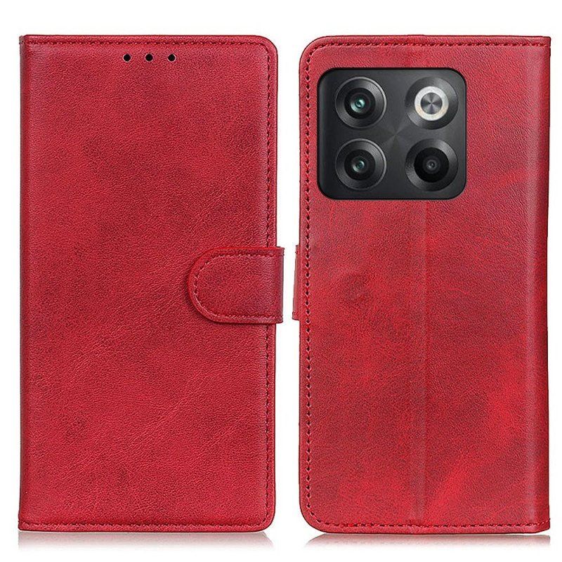 Etui Folio do OnePlus 10T 5G Matowa Sztuczna Skóra