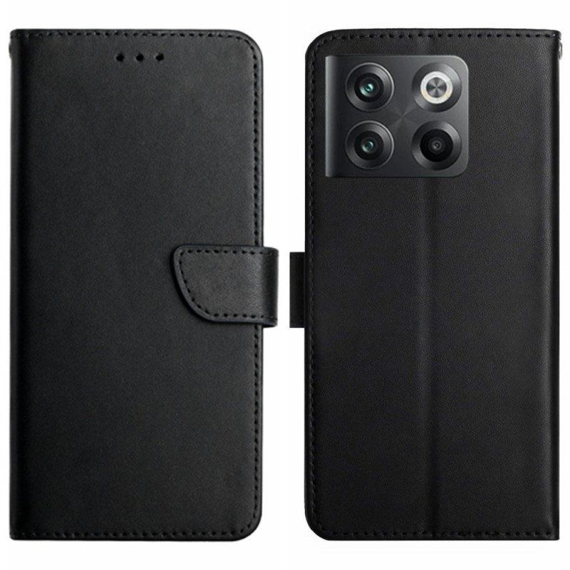 Etui Folio do OnePlus 10T 5G Prawdziwa Skóra Nappa