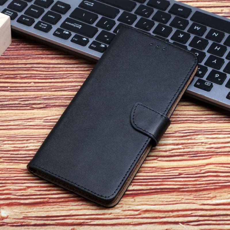 Etui Folio do OnePlus 10T 5G Prawdziwa Skóra Nappa