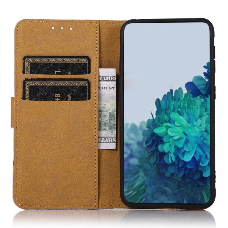 Etui Folio do OnePlus 10T 5G Wieża Eiffla Poety