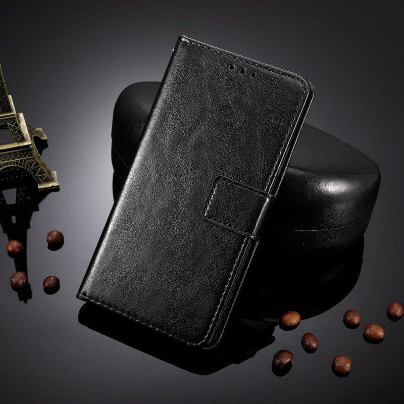 Etui Folio do OnePlus 10T 5G z Łańcuch Błyskotliwa Sztuczna Skóra Z Paskiem