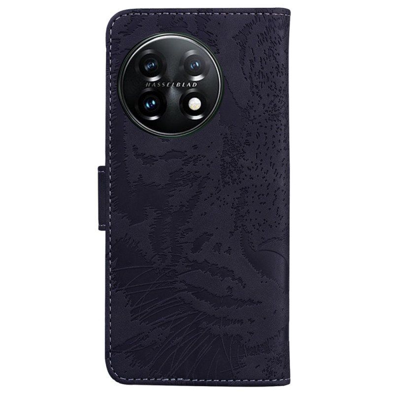 Etui Folio do OnePlus 11 5G Ślad Tygrysa