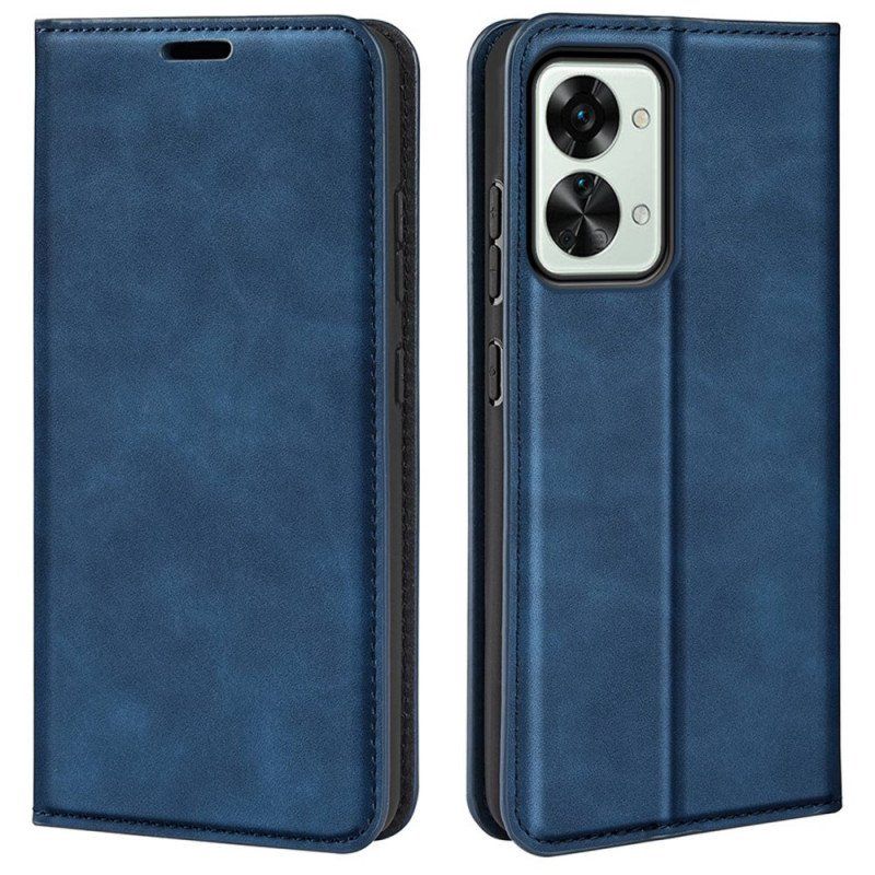 Etui Folio do OnePlus Nord 2T 5G Dotyk Skóry