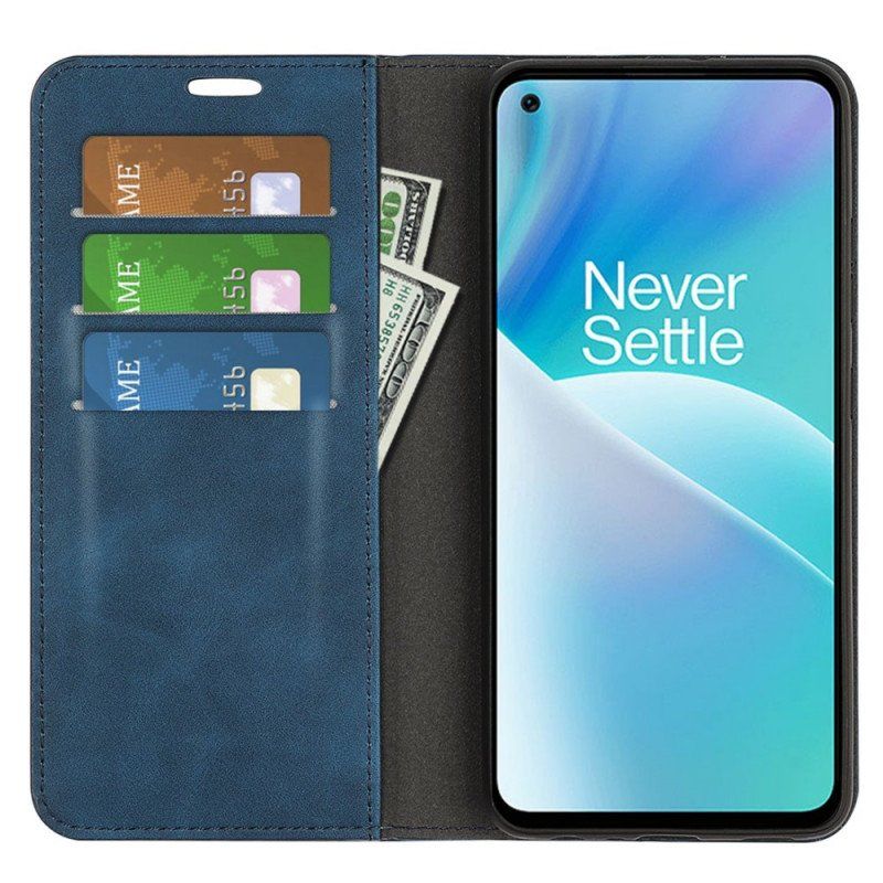 Etui Folio do OnePlus Nord 2T 5G Dotyk Skóry