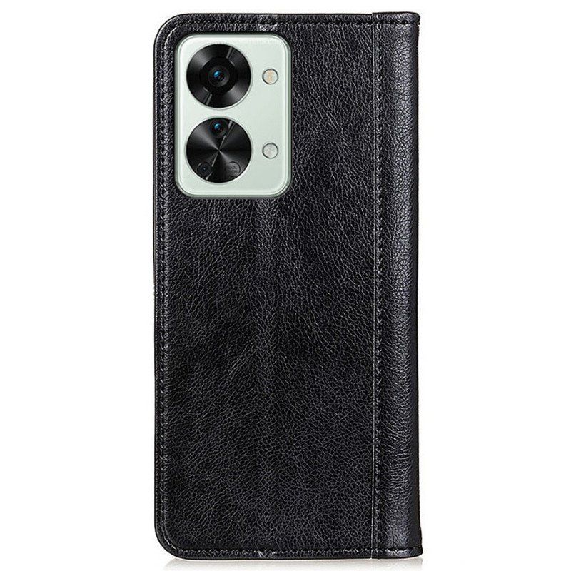 Etui Folio do OnePlus Nord 2T 5G Dwoina Skóry