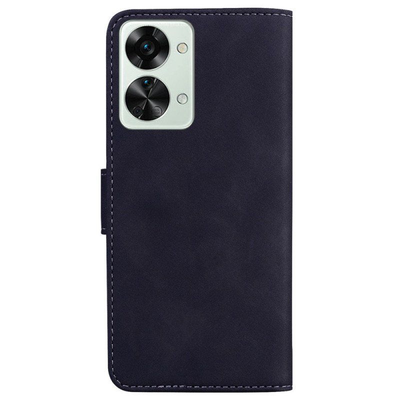 Etui Folio do OnePlus Nord 2T 5G Klasyczna Sztuczna Skóra