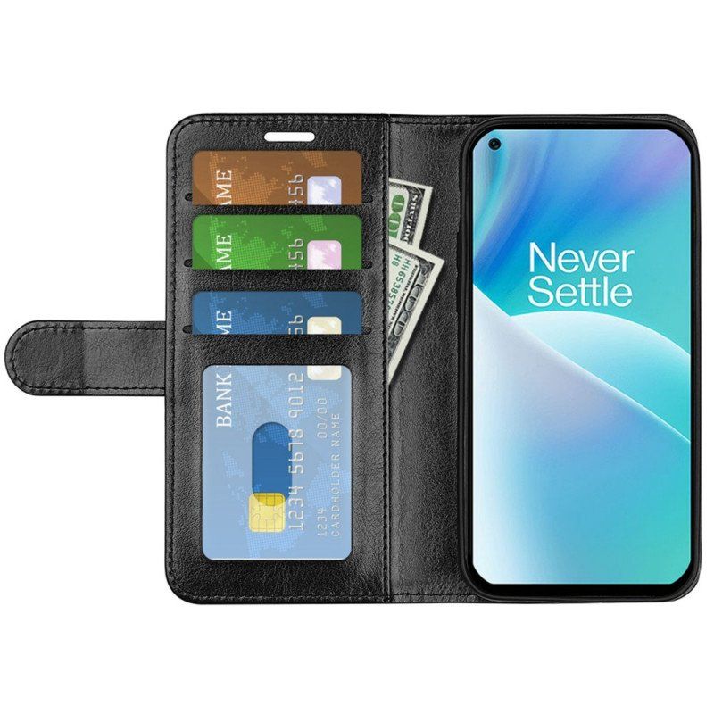 Etui Folio do OnePlus Nord 2T 5G Skórzany Styl Vintage