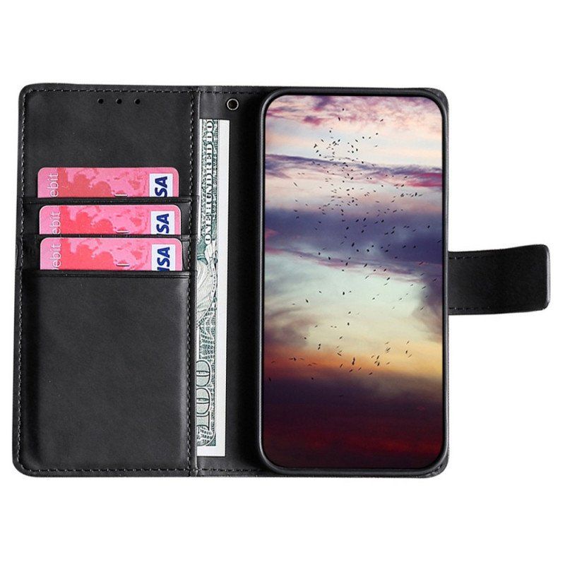 Etui Folio do OnePlus Nord 2T 5G Styl Skóry Krokodyla