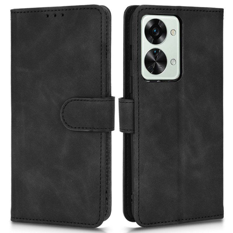 Etui Folio do OnePlus Nord 2T 5G z Łańcuch Imitacja Skóry Z Paskiem