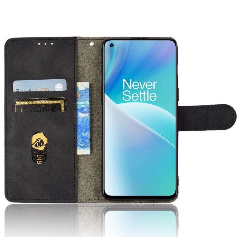 Etui Folio do OnePlus Nord 2T 5G z Łańcuch Imitacja Skóry Z Paskiem