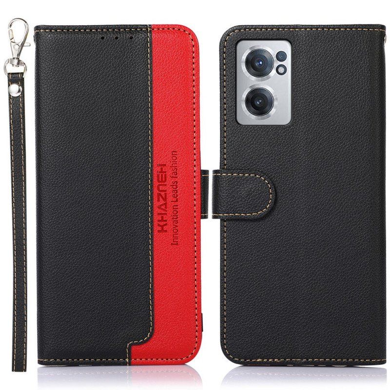 Etui Folio do OnePlus Nord CE 2 5G Dwukolorowy Kazneh