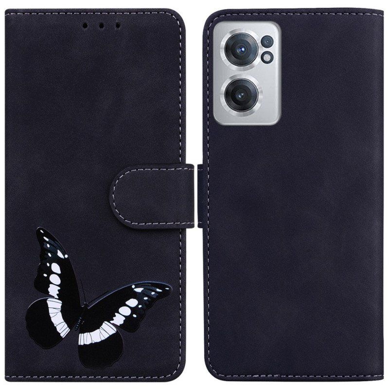 Etui Folio do OnePlus Nord CE 2 5G Dyskretny Motyl